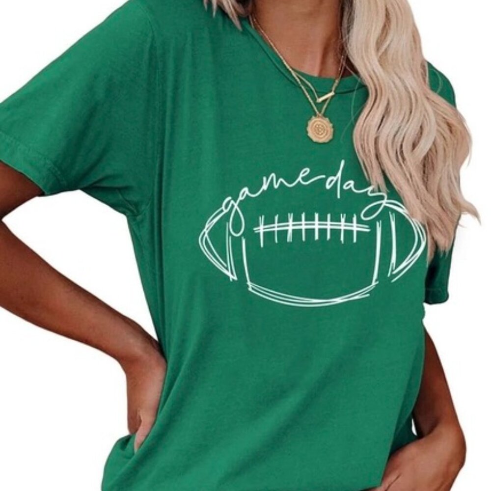Green Game Day T Shirt